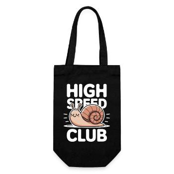 Escargot de club à grande vitesse - Sac à bouteille - noir - Devant