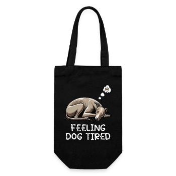 Se sentir fatigué Whippet Whippets Lévriers - Sac à bouteille - noir - Devant