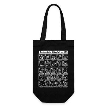 Das ABC - Geschenkbeutel für Flaschen - Schwarz - Vorne