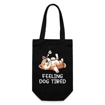 Se sentir fatigué par le chien Akita Akita Propriétaire Akitas - Sac à bouteille - noir - Devant