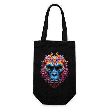 Vivid Flame Gorilla - Gift Bag for Bottles - black - Front
