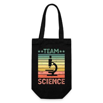 Team Science - Gift Bag for Bottles - black - Front