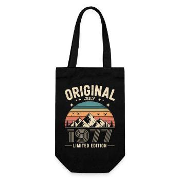 July 1977 – Legend of the Peaks and Mountains - Gift Bag for Bottles - black - Front