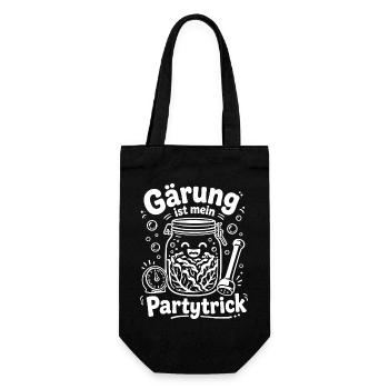 Ferment Fan mit Küchenhumor - Geschenkbeutel für Flaschen - Schwarz - Vorne
