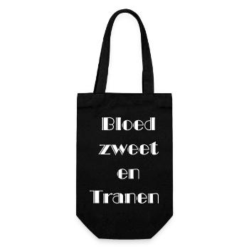 Blood, sweat and tears - Gift Bag for Bottles - black - Front