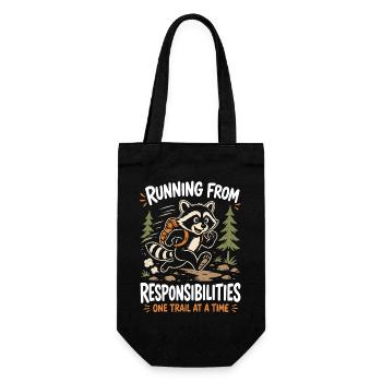 Fuir les responsabilités - Un sentier à la fois - Sac à bouteille - noir - Devant