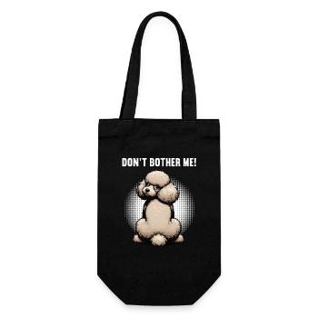 Ne me dérange pas Propriétaire de caniche Tenant à caniche - Sac à bouteille - noir - Devant