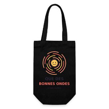 Ondes Positives Sourire - Sac à bouteille - noir - Devant