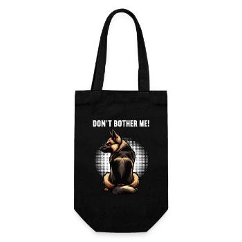Don't Bother Me German Shepherd - Gift Bag for Bottles - black - Front