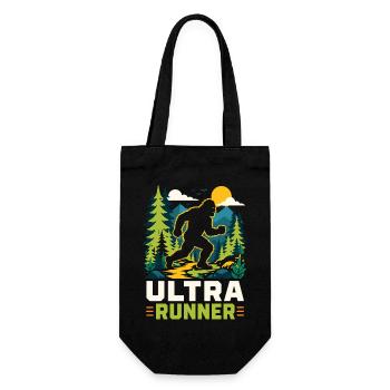 Ultra-Läufer - Geschenkbeutel für Flaschen - Schwarz - Vorne