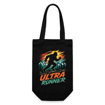 Ultra-Läufer - Geschenkbeutel für Flaschen - Schwarz - Vorne