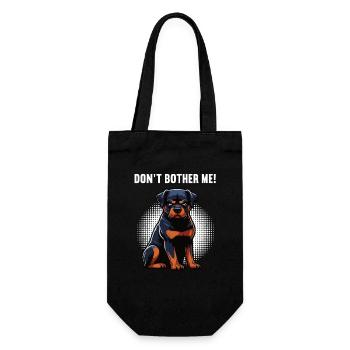 Ne me dérange pas, propriétaire de rottweiler - Sac à bouteille - noir - Devant
