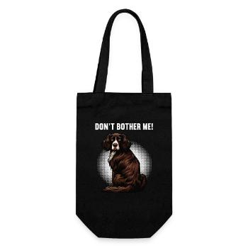 Don't Bother Me Münsterländer Münsterländerhalter - Gift Bag for Bottles - black - Front