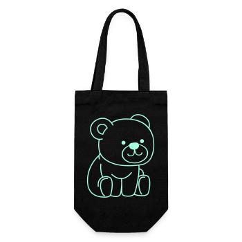 Bande dessinée ours - Sac à bouteille - noir - Devant