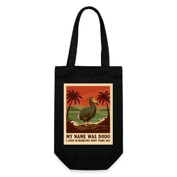 Dodo, oiseau éteint de Maurice - Sac à bouteille - noir - Devant