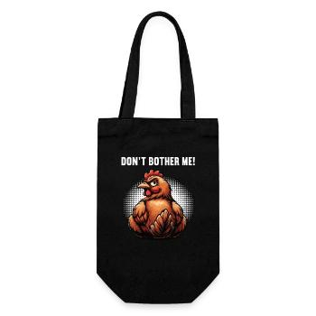 Ne me dérange pas poulets, poulet, amoureux du poulet - Sac à bouteille - noir - Devant