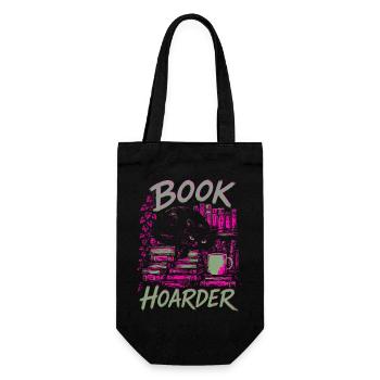 Collectionneur de livres Horde de Chat Couleurs néon - Sac à bouteille - noir - Devant