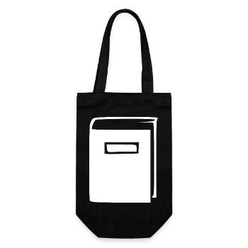 White Book - Gift Bag for Bottles - black - Front