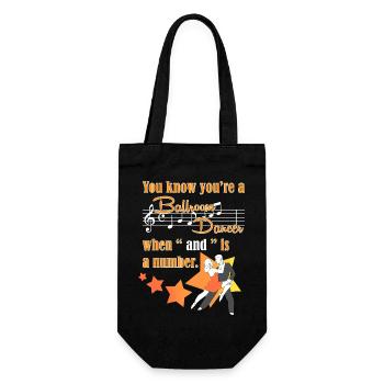 Waltz Couple Dance - Gift Bag for Bottles - black - Front
