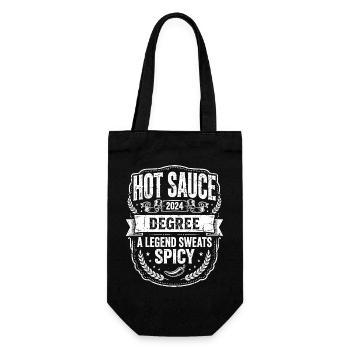 Hot Sauce Degree Spicy Legend - Geschenkbeutel für Flaschen - Schwarz - Vorne