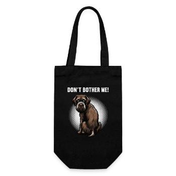 Don't Bother Me German Wirehaired Wirehaired Dog - Gift Bag for Bottles - black - Front
