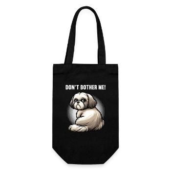 Don't Bother Me Shih tzu Shih tzus Shih tzu Halter - Gift Bag for Bottles - black - Front