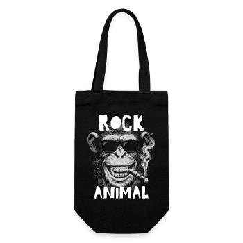 Chimp Rocker With Sunglasses - Gift Bag for Bottles - black - Front