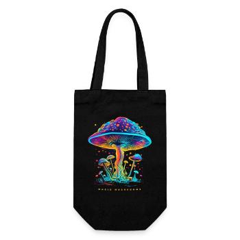 MAGIC MUSHROOM - Geschenkbeutel für Flaschen - Schwarz - Vorne