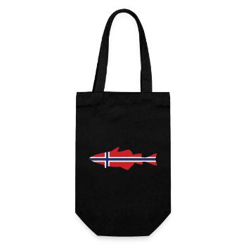 Pollack Norway for anglers who fish in the fjord - Gift Bag for Bottles - black - Front