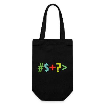 Special character - Gift Bag for Bottles - black - Front