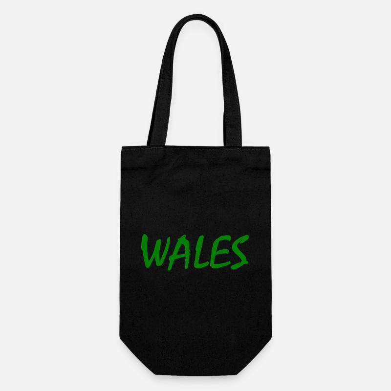 Wales - Geschenkbeutel für Flaschen - Schwarz