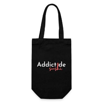 Addict de sushi - Sac à bouteille - noir - Devant