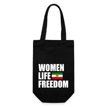 Women life freedom - Gift Bag for Bottles - black - Front