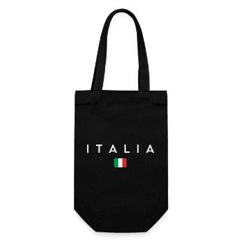 Flag of Italy, Italian pride - Gift Bag for Bottles - black - Front