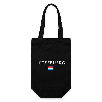 Drapeau du Luxembourg, fierté luxembourgeoise - Sac à bouteille - noir - Devant