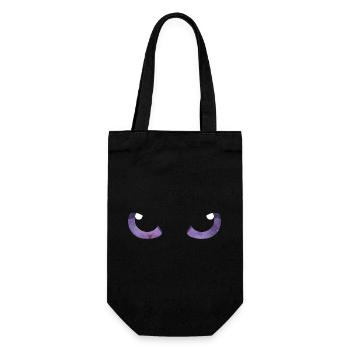 Cat Eyes Purple - Gift Bag for Bottles - black - Front