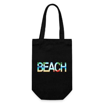 Beach - Gift Bag for Bottles - black - Front