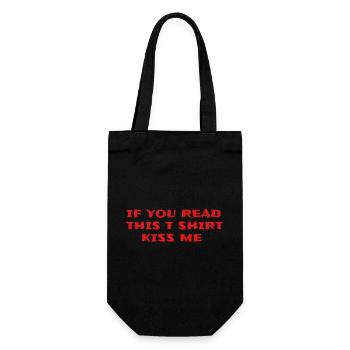 T-shirt Message Scathing Black Humor - Gift Bag for Bottles - black - Front