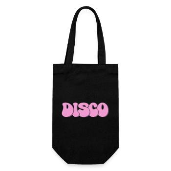Disco - Geschenkbeutel für Flaschen - Schwarz - Vorne