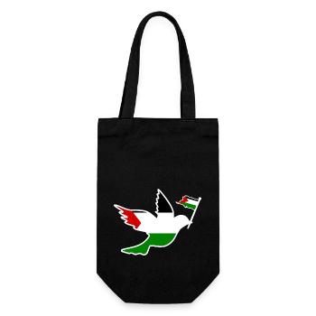 Free palestine - Sac à bouteille - noir - Devant