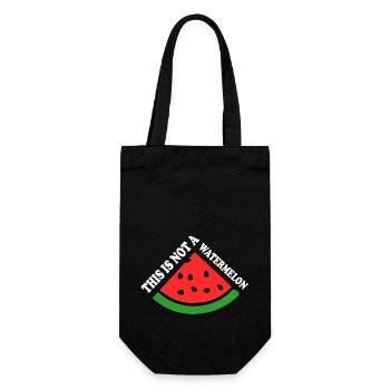 THIS IS NOT A WATERMELON - Geschenkbeutel für Flaschen - Schwarz - Vorne