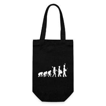 Marching Band Evolution Lustige Marschinstrumente - Geschenkbeutel für Flaschen - Schwarz - Vorne