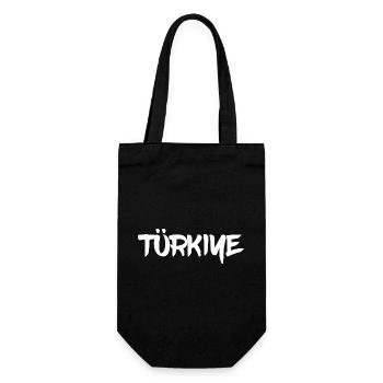 Türkiye Lettering - Gift Bag for Bottles - black - Front