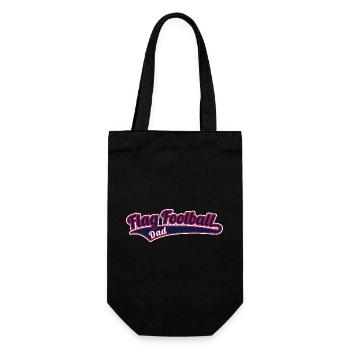 Flag Football Dad - Vater - Gift Bag for Bottles - black - Front
