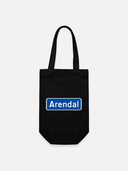 Arendal - Gift Bag for Bottles - black