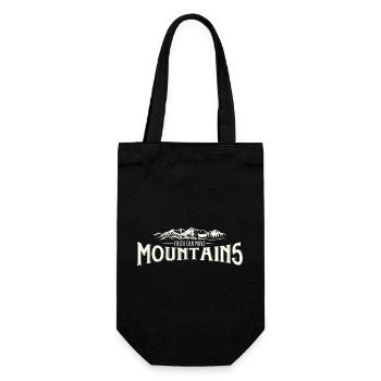 Faith can move Mountains, christliches Geschenk. - Geschenkbeutel für Flaschen - Schwarz - Vorne