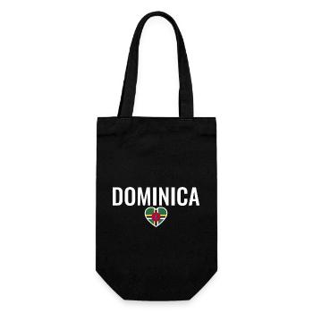 Dominica Dominican Flag - Gift Bag for Bottles - black - Front