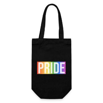 Cadeau arc-en-ciel de la fierté - Sac à bouteille - noir - Devant