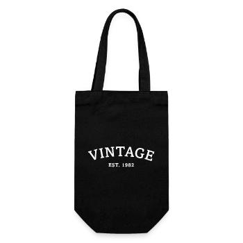 Vintage Est. 1982 Cadeau d’anniversaire - Sac à bouteille - noir - Devant