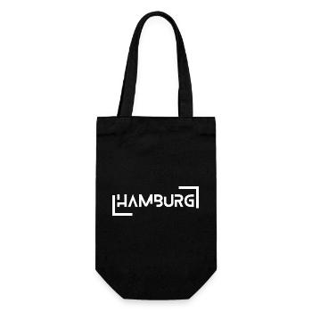 Hamburg - Gift Bag for Bottles - black - Front